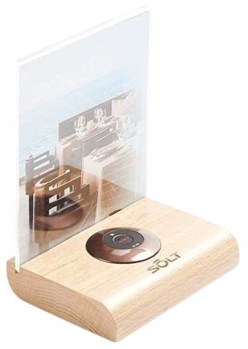 Button Holders in Acrylic and Wood